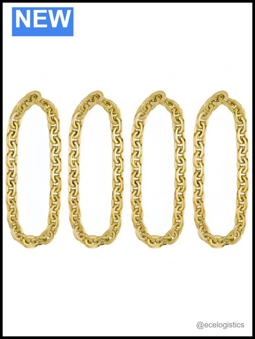 Plastic Chain Necklace 80s 90s Hip Hop Accessory Costume Jewelry